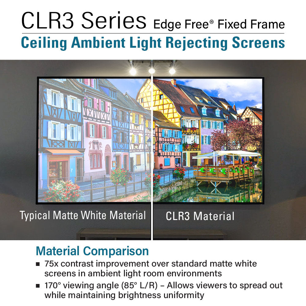 Edge Free® CLR3 Ambient Light Rejecting Screen