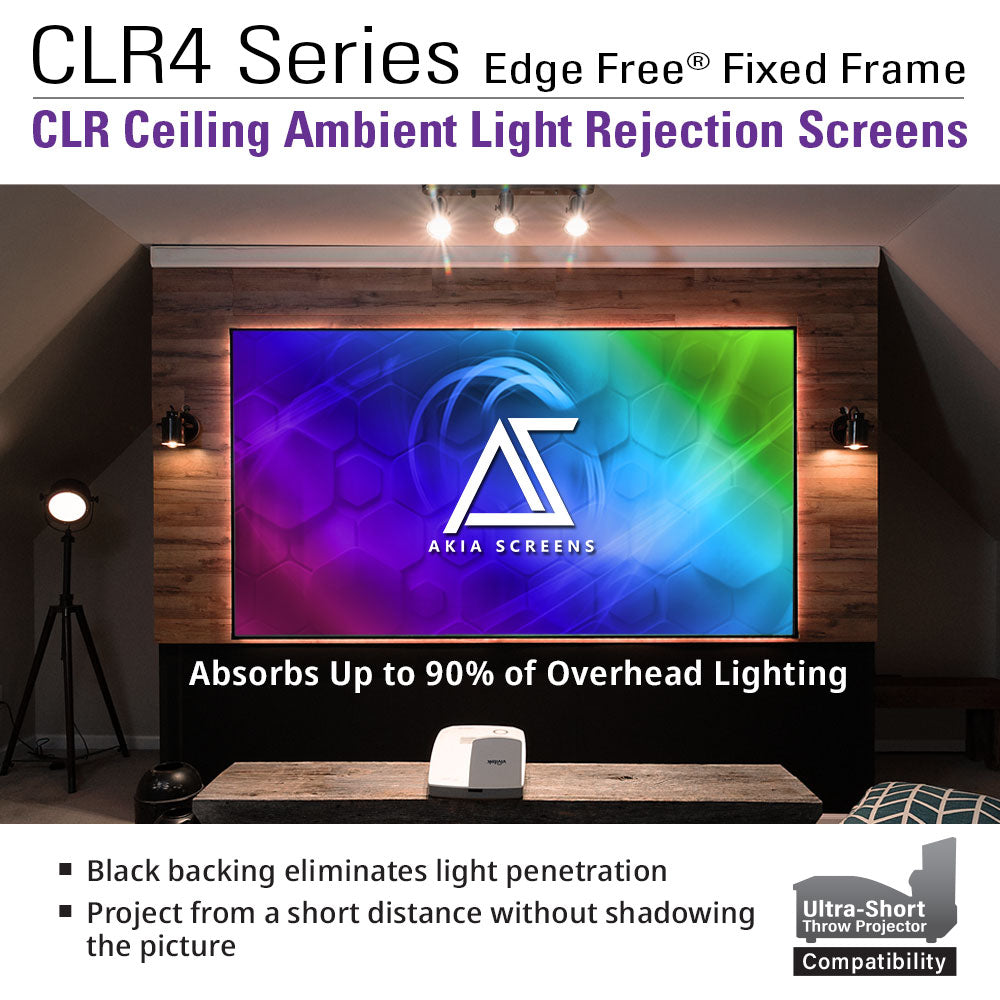 Edge Free® CLR4 Ambient Light Rejecting Screen