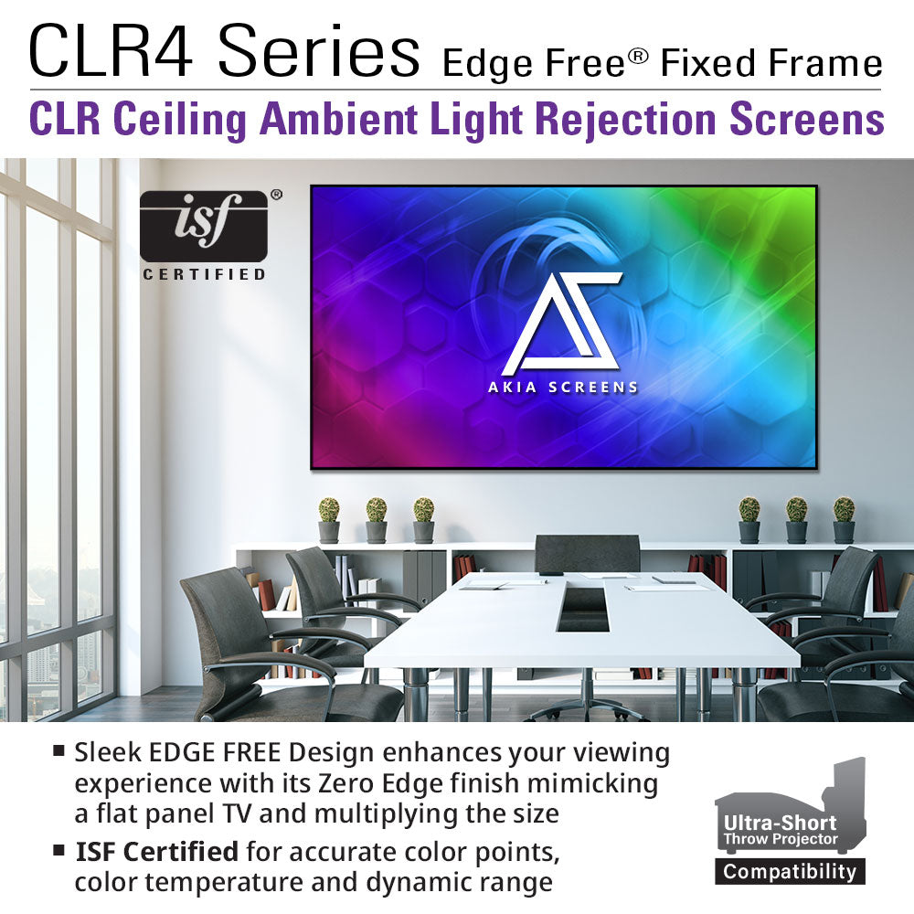 Edge Free® CLR4 Ambient Light Rejecting Screen