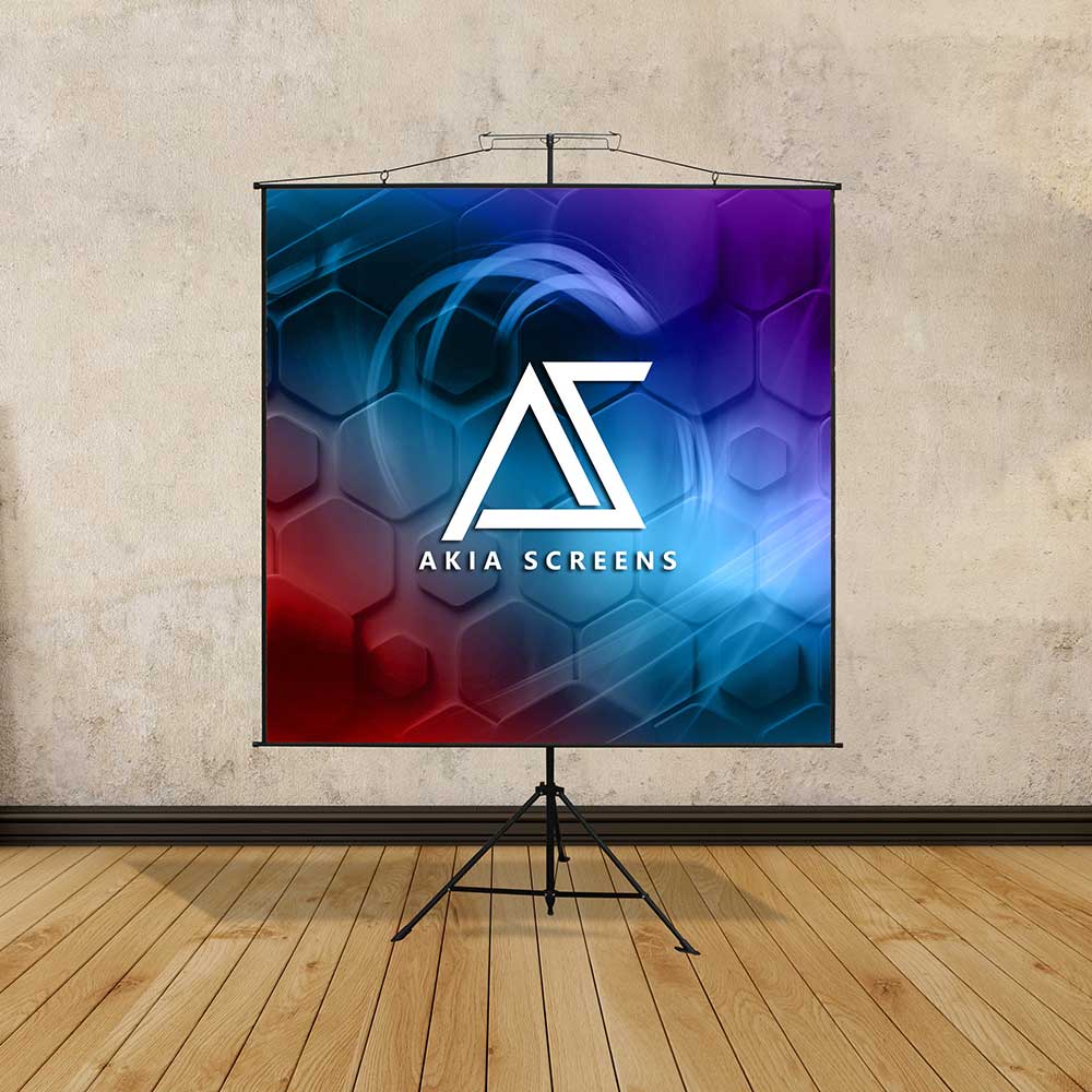 Dual Tripod / Wall Hang, Ultra Lite Portable Projector Screen with CARRYING BAG