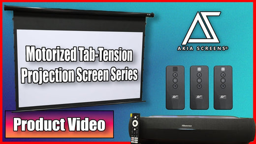 Seamless Viewing: Akia Screens Motorized Tab-Tension Series Demo