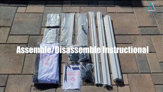 Portable outdoor/Indoor Projector Screen Assemble & Disassemble Instructional Video