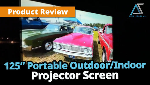 125" Portable Outdoor I Indoor Projector Screen