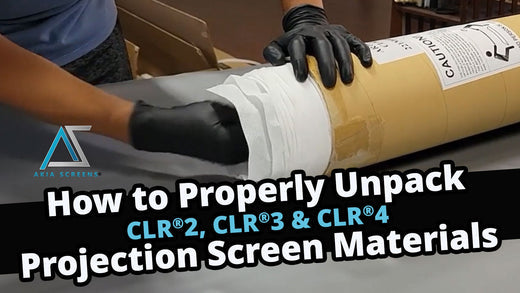 How to properly unpack AKIA SCREENS CLR® 2 CLR® 3 CLR® 4 Ceiling Ambient Light Rejecting