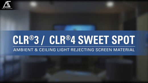 Ceiling and Ambient Light Rejecting (CLR® 3 / CLR® 4) Projection Screen Setup Guide