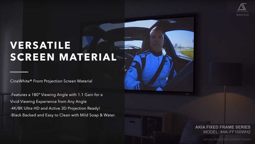 Fixed Frame Projector Screen Product Video