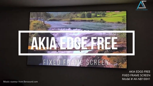Home Theater Edge Free® Fixed Frame Projector Screen - ISF Certified Product Video
