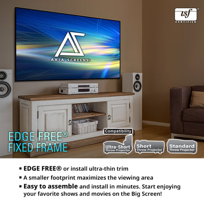 Edge Free Fixed Frame Projector Screen