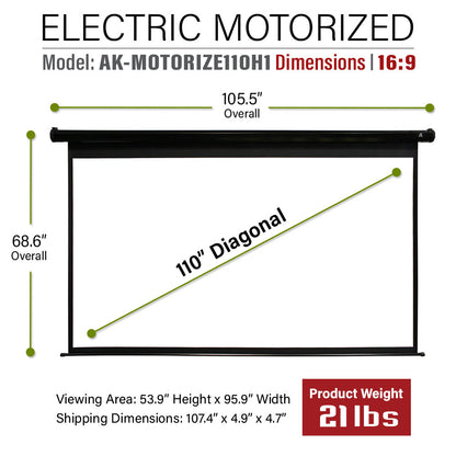 Electric Motorized Projector Screen