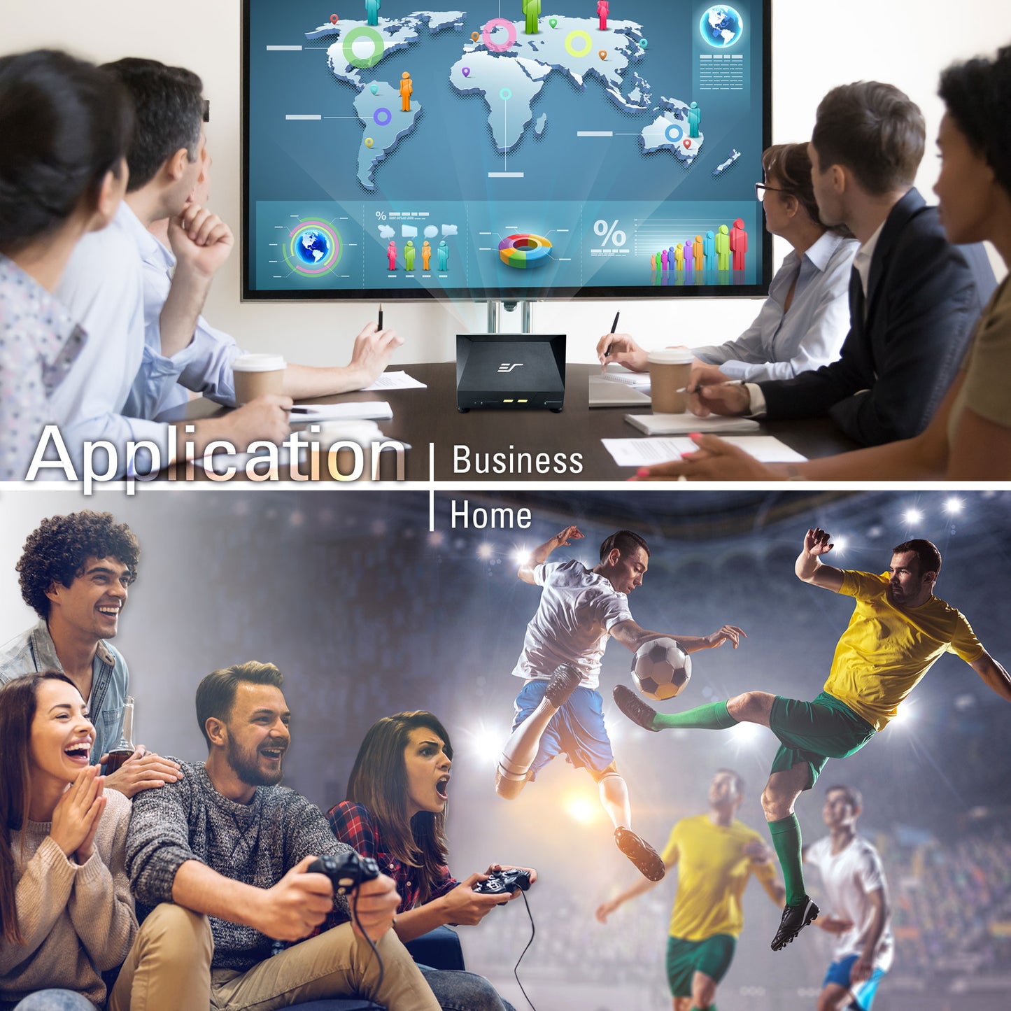 Refurbished - MosicGO 3-in-1 Portable Ultra Short Throw Projector (Projector Only)