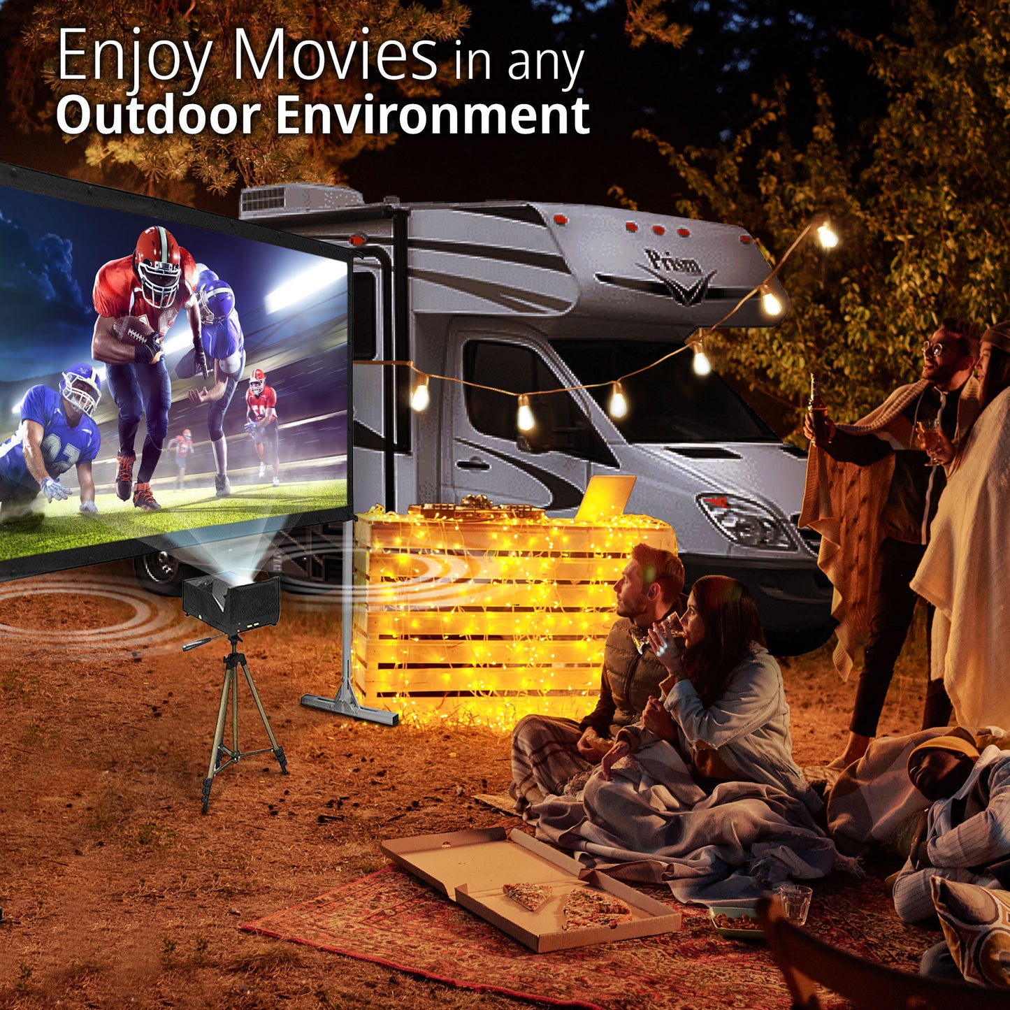 Refurbished - MosicGO 3-in-1 Portable Ultra Short Throw Projector (Projector Only)
