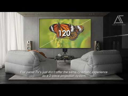 Floor Motorized Tab-Tension CLR®3 Ambient Light Rejecting Projection Screen