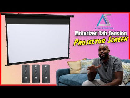 Electric Motorized Tab-Tension Projector Screen