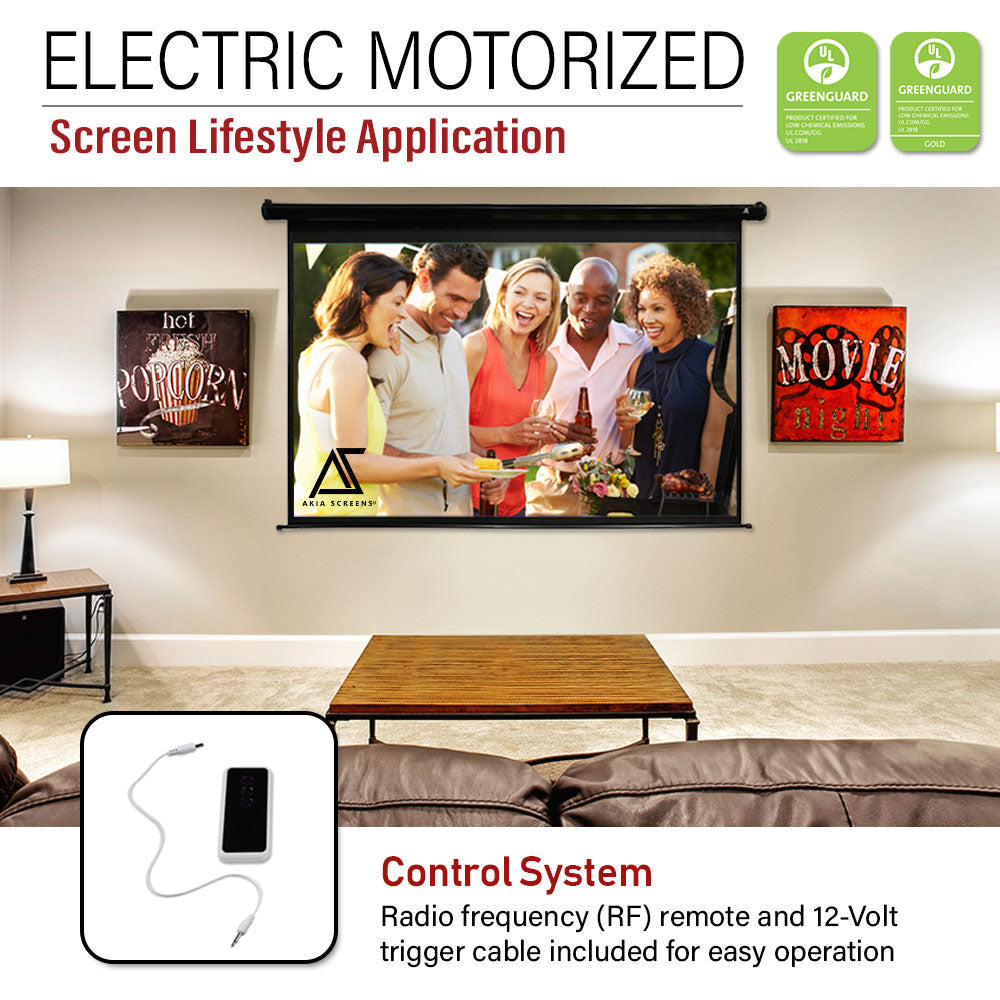 Electric Motorized Projector Projection Screen