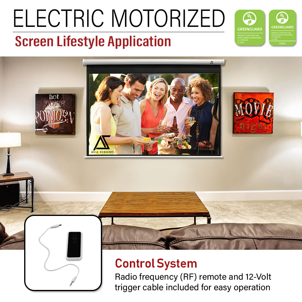 Electric Motorized Projector Projection Screen