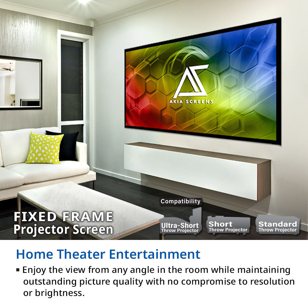 Fixed Frame Movie Projector Screen – Akia Screens