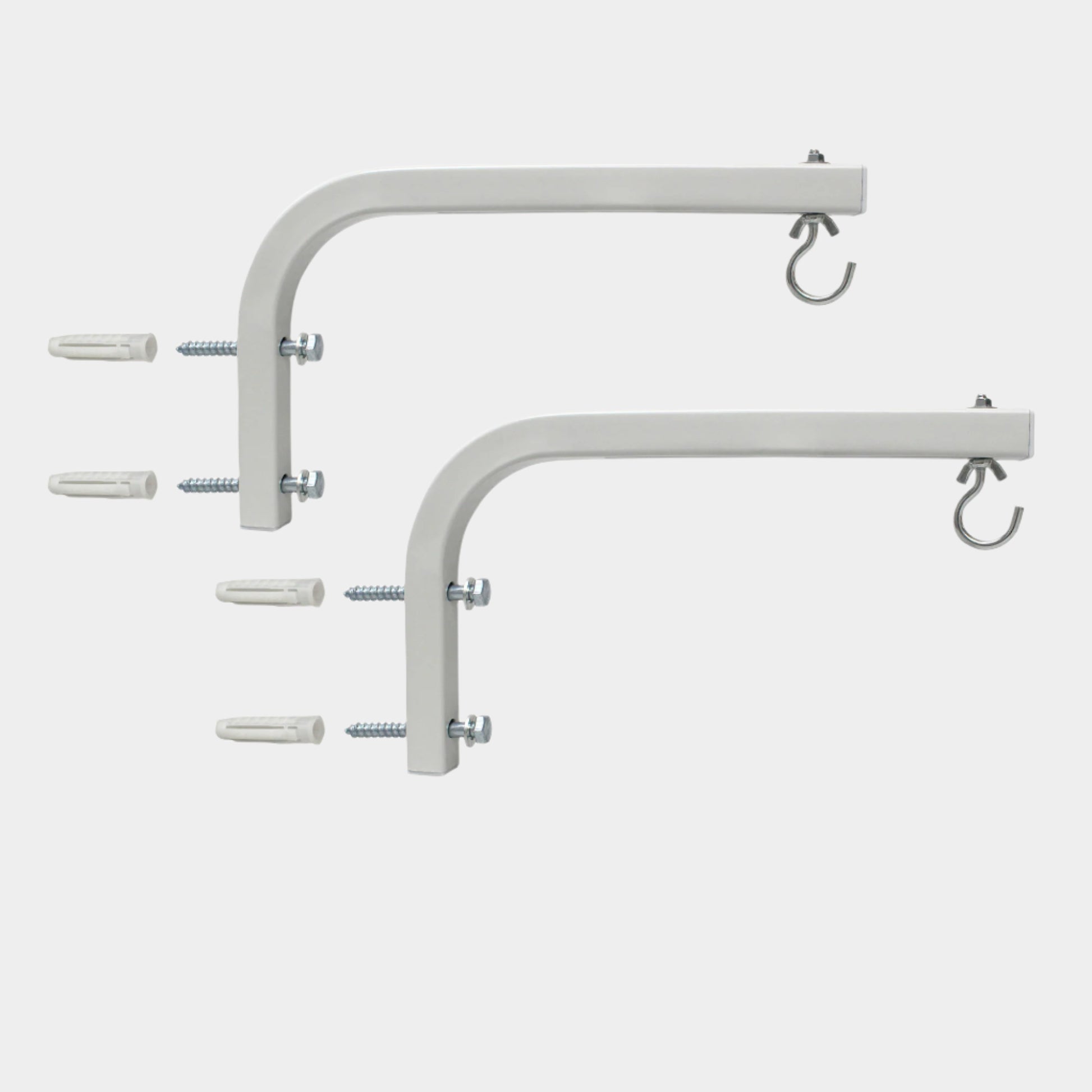 Adjustable Extension 10-inch L-Bracket Wall Mount Plate Hook Kit for Universal 4k 8k 3D Projector Screen