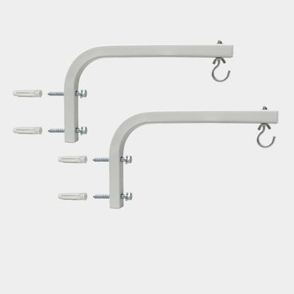 Adjustable Extension 10-inch L-Bracket Wall Mount Plate Hook Kit for Universal 4k 8k 3D Projector Screen