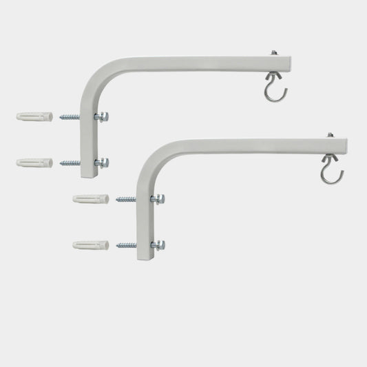 Adjustable Extension 10-inch L-Bracket Wall Mount Plate Hook Kit for Universal 4k 8k 3D Projector Screen