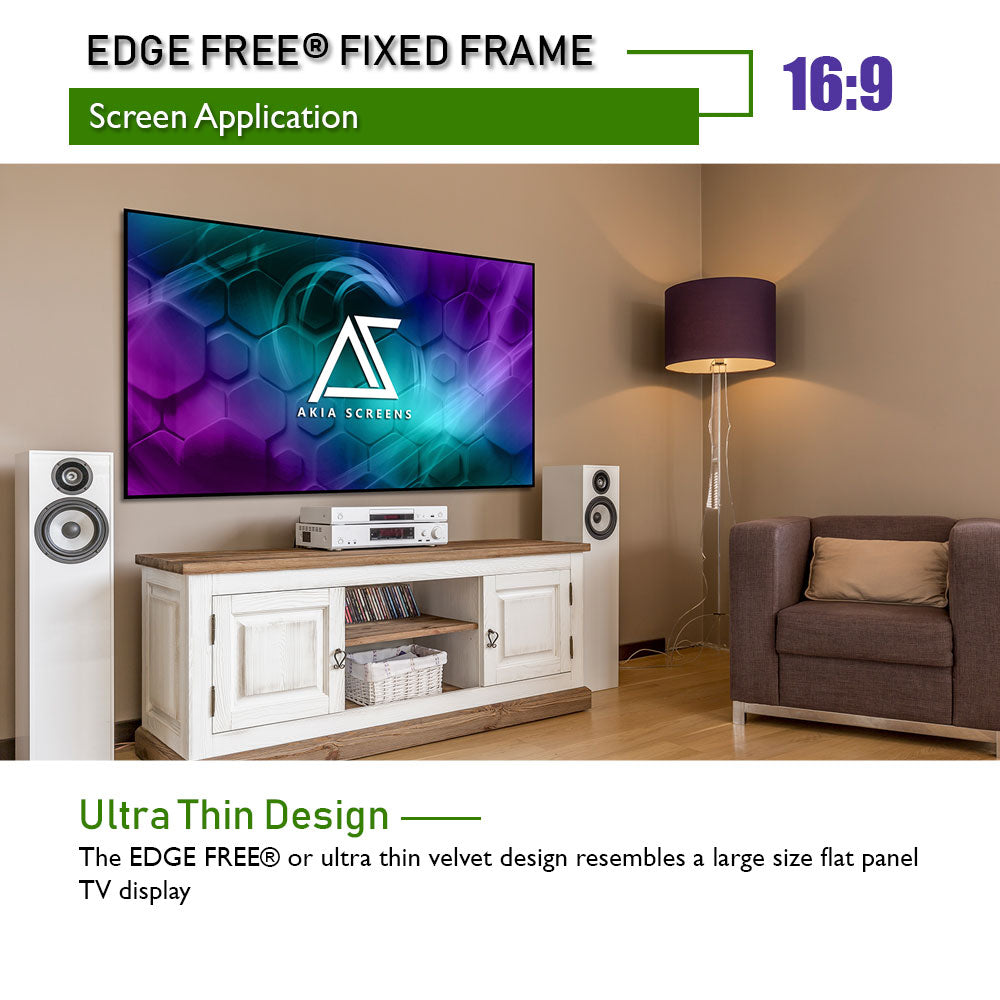 Edge Free Fixed Frame Projector Screen